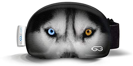 SOGGLE Skibrillen Schutz Überzug aus Mikrofaser (one size), Farbe:eyes husky