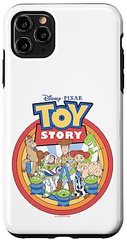 iPhone 11 Pro Max Disney Pixar Toy Story Rainbow Group Shot Logo Case