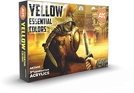 AK Interactive AK11615 Set Couleurs Essentielles Jaunes 6x17ml