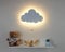 Marco Paul Mezzaluna Luna Bianca Luce di Notte In Legno A Parete Illuminazione Nursery Bambino Bambini Camera Lampada Da Parete Camera Da Letto Decorazione Lampada