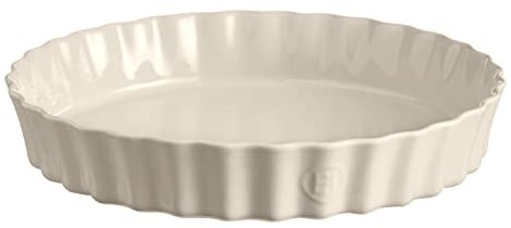 Emile Henry Giro alto/plano para tartas 32 cm, cerámica, Arcilla