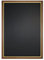 Kreidetafel Antik mit Barockrahmen in braun mit Goldsträhne, 42x30 cm