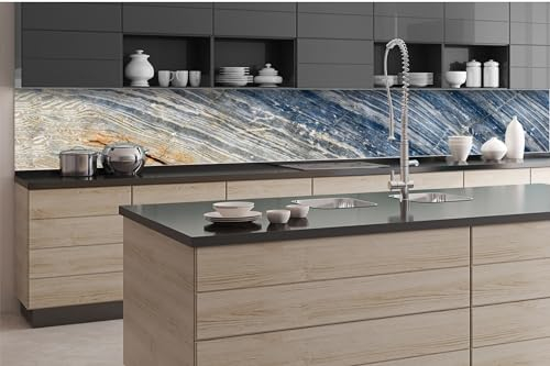 Dimex Küchenrückwand Folie Selbstklebend MARMOR 350 x 60 cm | Klebefolie - Dekofolie - Spritzschutz für Küche | Made in EU