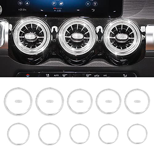 VDARK für Mercedes Bling Zubehör Front Air Vent Outlet Cover Trim Aufkleber für 2020 2021 2022 Benz GLA GLB CLA A Klasse Glitter Auto Dekorationen Lenkungsdekor Aufkleber 15 Stück