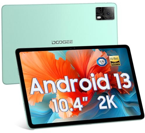 DOOGEE T20S Tablet Android 13 15GB RAM+128GB ROM(1TB TF), Tableta 10.4 Pulgadas, Tablet 2K FHD 2000x1200IPS/5G WiFi/BT5.0/Cámara 13MP, 2.0GHz Octa Core/7500mAh, Type-C,OTG,GPS,Face ID