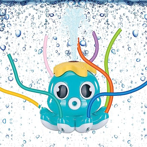 Wassersprinkler Kinder,Wassersprenger Kinder,Sprinkler Kinder Wasserspielzeug,Rasensprenger Kinder,Wasserspielzeug Garten,Wasserspielzeug Kinder Outdoor im Krake für Kinder Gartenspielzeug(Grün)
