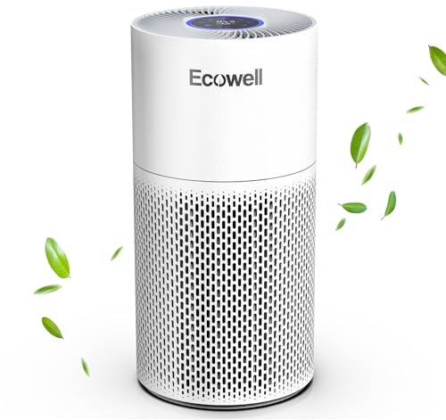 Air Purifiers for Home Large Room, 29dB, CADR 212CFM, ECOWELL Air Purifiers for Bedroom Pets with H13 True HEPA Filter, Removes 99.97% Mold Smokers Pet Dander Dust Odor EAP360