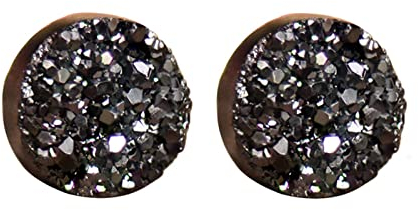 Lovilds Magnetologie Lymphvity Germanium Ohrringe, Atheniz Magnetology Ohrringe, Magnet Ohrringe Zum, Athenis Magnet Ohrringe,Lymphknoten Ohrringe (8MM, Schwarz)
