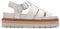 Clarks Orianna Twist Leather Sandals In Off White Size 6.5
