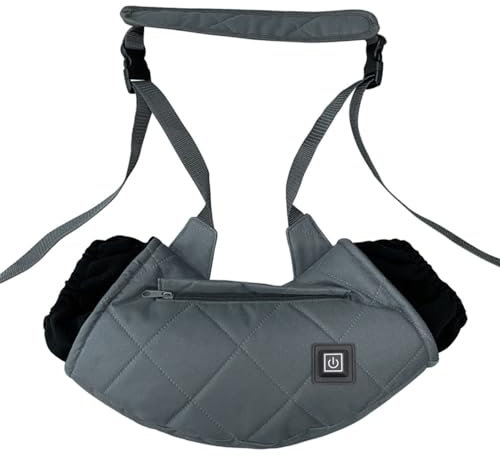 Elektrische Hand Muffs, wiederaufladbar Handwärmer Muff, Tragbare Handwärmertasche Heiztasche mit DREI Temperaturstufen für Damen, Kinder, Jagd, Camping