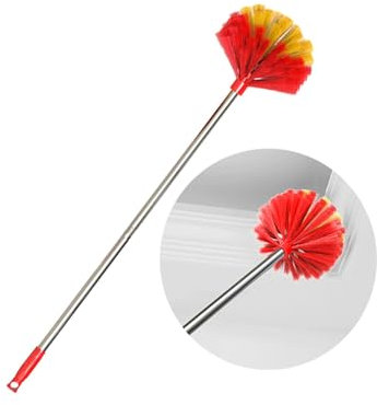 Bürste für Spinnennetz, Deckenreinigungsbürste mit Verlängerung, Reinigungsbürste für Innen und Außen mit hoher Reichweite, Verwendung von Möbeln für Spinnennetze im Innen- und Außenbereich