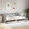 vidaXL Daybed with Drawers - Sofa/Bed Combo in Concrete Grey, Engineered Wood, 75x190 cm, Modern Bedroom Furniture with Storage