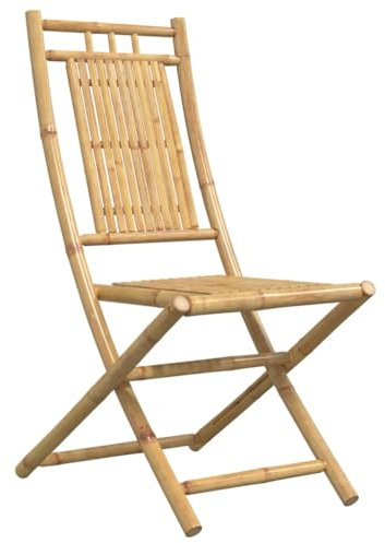 vidaXL Gartenstühle 6 STK., Gartenstuhl Klappbar, Essstuhl Klappstuhl für Garten Terrasse, Terrassenstuhl Gartenmöbel Stuhl, Bambus