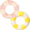 Schwimming Ring Erwachsene, Luftmatratze Schwimmreifen Aufblasbar, Aufblasbare Schwimmbecken Schwimmer, Schwimmring Röhre Für Sommerpool Party (rosa+ gelb)