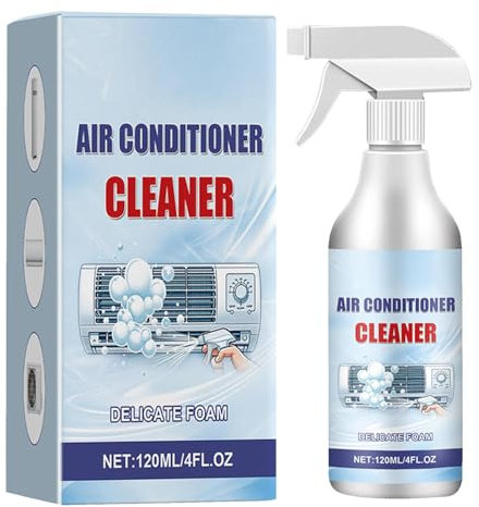 Klimaanlagen-Spulenreiniger, 120 ml AC-Spulenreiniger, schäumend, sicherer Allzweck-Haushaltsblasenreiniger, effektiver Mehrzweck-Schaumreiniger für Schmutzfett