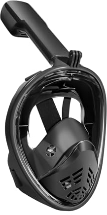 Luchai Masque de Plongée Adulte, Masque et Tuba Intégral Compatible avec Les Caméras de Sport Masque Piscine Adulte Anti-buée et Anti-Fuite