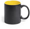 CALLE DEL REGALO Mug en céramique de 350 ml, noir et couleur (jaune)