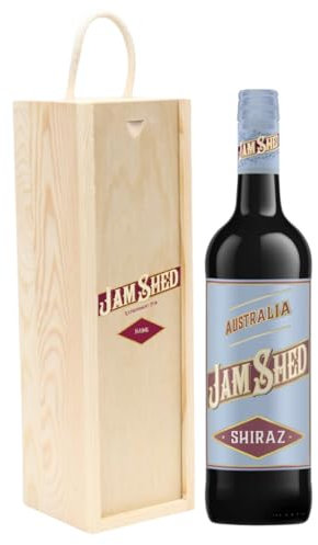 Personalised Jam Shed Shiraz Red Wine Gift Set (75cl) – Premium Wine Gift for Women – Ideal for Birthdays, Christmas, Graduation, Mother’s Day & Special Occasions