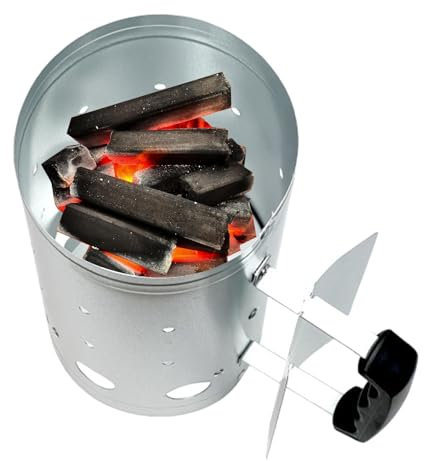 Cubo de encendido de carbón vegetal, cubo de carbón para barbacoa, cubo de encendido de leña, cubo de encendido portátil de hierro inoxidable, barril de calefacción