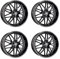 4x Oxigin Felgen Alufelgen 14 Oxrock 8,5x19 ET35 5x112 black kompatibel mit VW Arteon Beetle Eos Golf Plus Golf V Variant Jetta Golf V Golf V