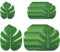 NJCXOLA 24 Stück Tropische Blätter Deko Künstlich Palmenblätter Deko Tropischen Pflanze Deko für Valentinstag Hawaiian Monstera Pflanze Jungle Theme Dekorationen Safariblätter Party(Zwei größen)