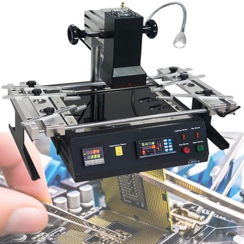 vnmudzeo 1250 W Schweiß-LöTstation, HöHenverstellbar, Led-Digitalanzeige, Professionelles Leiterplatten-Nacharbeits-EntlöTgeräT, FüR Computer-Motherboards