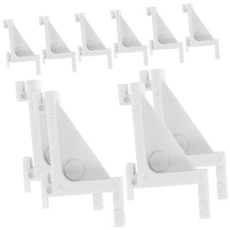 BUGUUYO 10stücke Teiliges Kühlschrank Regalstützen Aus Robustem Kunststoff Einfache Installation Vielseitig Einsetzbar Als Haltehaken Für Einlegeböden in Gefrierschrank Und Kühlregal Langl