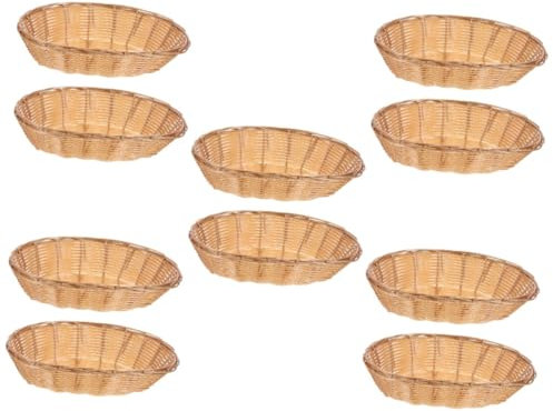 MUCKLILY 8stücke Woven Baskets Aufbewahrungskörbe Für Snacks Obst Und Gemüse Tragbare Organizer Für Picknick Und Zuhause