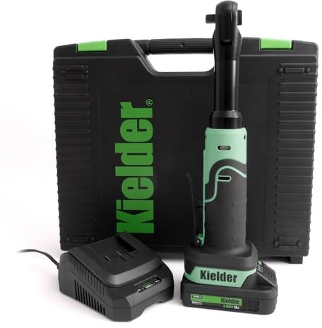 Kielder KWT-010-21 18v Li-Ion Cordless 3/8 Long Reach Ratchet Kit, 1 x 2.0Ah Li-ion TYPE18 Battery, Charger & Case