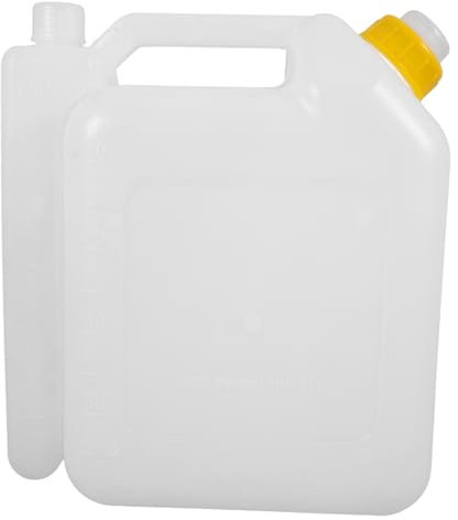 TOYANDONA 2 Stroke Fuel Mixing Bottle with Dispenser Tube for Chainsaw and Brushcutter, 4l Thickened Graduated Oil Measure Bottle for Petrol Engine Oil Mixing in Automotive and Garden Use