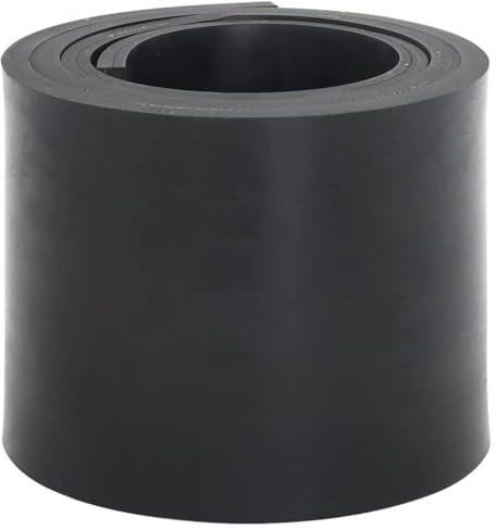 WSJHUHK Prato e giardino, rimozione della neve, bordo in gomma per spazzaneve nero, 200 x 15 x 1 cm