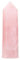 Hsrag Rose Quartz Hexagonal Crystal Wand - K5 Grade, 9-10cm Polished Point for Healing & Meditation