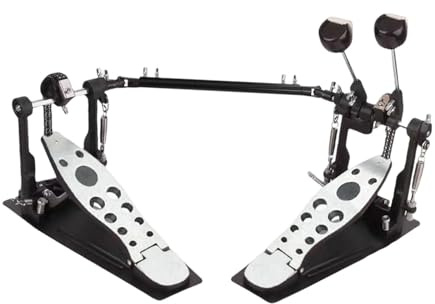 perfeclan Doppelbass-Drum-Pedal Kick-Drum-Pedal-Zubehör zu installierendes Percussion-Hardware-Zubehör für E-Drums-Schlagzeuger