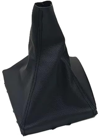 Avfpra Auto Schaltknauf Für Opel Für Astra H 2004-2014 Für Twintop 2006-2010 Auto-Schaltknauf Leder Staubdichte Schaltmanschette Kofferraumabdeckung Schaltknauf(Black line)