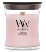 WoodWick Candela profumata | Candela Mini Hourglass | Rose Blush | Regali perfetti per donne