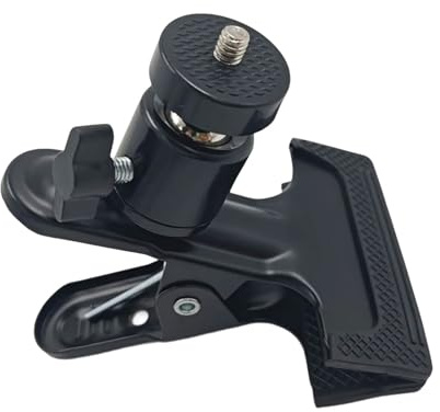Secure Grip Universal-Kugelkopfklemme, 360 Grad drehbar, Fotoausrüstung, Studio, Außenbereich, sicherer Griff, Kamera-Montageklemme