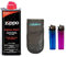 Outletdelocio Gasolina para encendedores 125ml + Funda portamecheros con 2 mecheros
