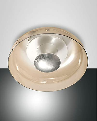 FABAS LUCE 3463-61-125 Deckenleuchte VINTAGE LED DIMMBAR IN Glas AMBRA 15W