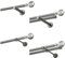 MDEKOR Gardinenstange 600 cm einläufig | Vorhangstange für die Deckenmontage oder Wandmontage Silber Grau aus Metall | Gardinenstangenset Ø 19mm