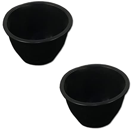 2er Set DEWEPRO® Gipsbecher aus Weichgummi - konische Form, Inhalt: 0,5l - Höhe: 85mm - ø=130mm - flexibler Anrührbecher