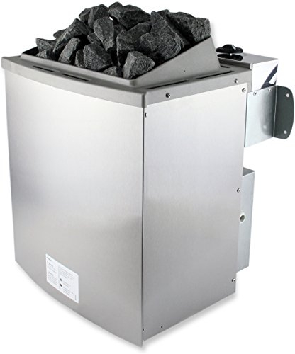 SULENO Saunaofen PORI 9,0 kW Saunasteuerung wählbar 20kg Saunasteine Saunaheizgerät (integrierte Steuerung)