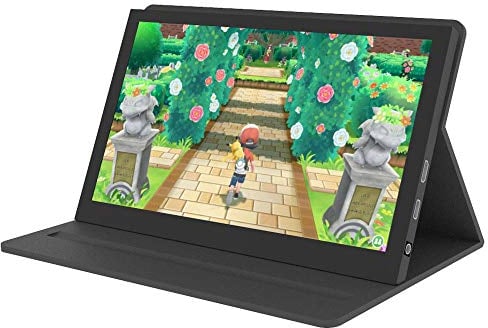 Schermo portatile da 7,0 pollici - Display capacitivo IPS 1024x600, secondo schermo con laptop, mini HDMI - Compatibile con Raspberry Pi 4 / Pi 3 B +, per PS4 ecc., Con custodia in pelle