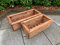 Charles Taylor 2 Piece Trough Set. 1x Extra large 1x Large Wooden Veg Trough Planter