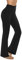 Persit Damen Schlaghose Yogahose, High Waist Freizeithose Sporthose Jazzpants Schwarz - L