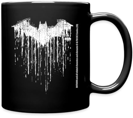 Spreadshirt Batman Logo Blanc Used Look Vintage Mug Tasse