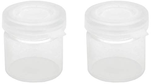 Lot de 10 bocaux à bord roulé - 20 mm x Ø 19 mm - Flacons à bord roulé - Verre transparent - Tubes à essai debout avec couvercle à clipser - Convient également pour les liquides