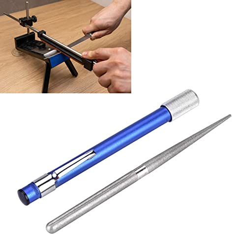 Scalable Kitchen Knife Sharpener Stick Diamond Sharpener Pen Pocket Sharpening Stone Pen Stick Serrated Fish Hook Knife Sharpener for Outdoor Exploration