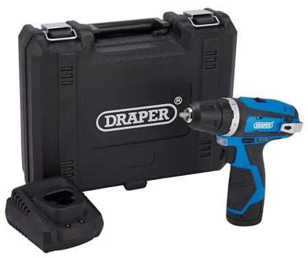 Draper 70328 12V Drill Driver, 1 x 1.5Ah Battery, 1 x Fast Charger