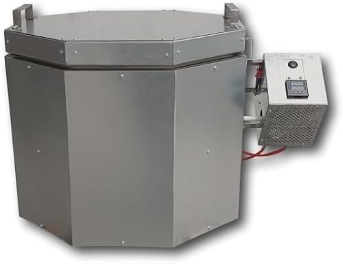 Commercially Graded top-Loaded Single Phase Electric kiln with Temperature/time programmable Controller (45 Cubic Meters Chamber) 1240°C/2264°F