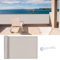LOVE STORY Écran de Confidentialité pour Balcon 80x300cm avec Tissu HDPE,（Taupe） Couverture de Balcon pour l'ombre, Écran Protecteur de Clôture avec œillets, Protection UV pour Jardin Extérieur
